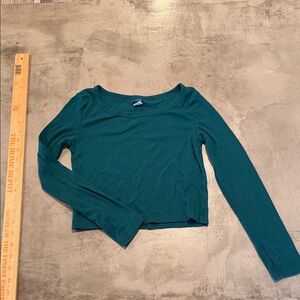 Old Navy Deep Teal Long Sleeve Tee
